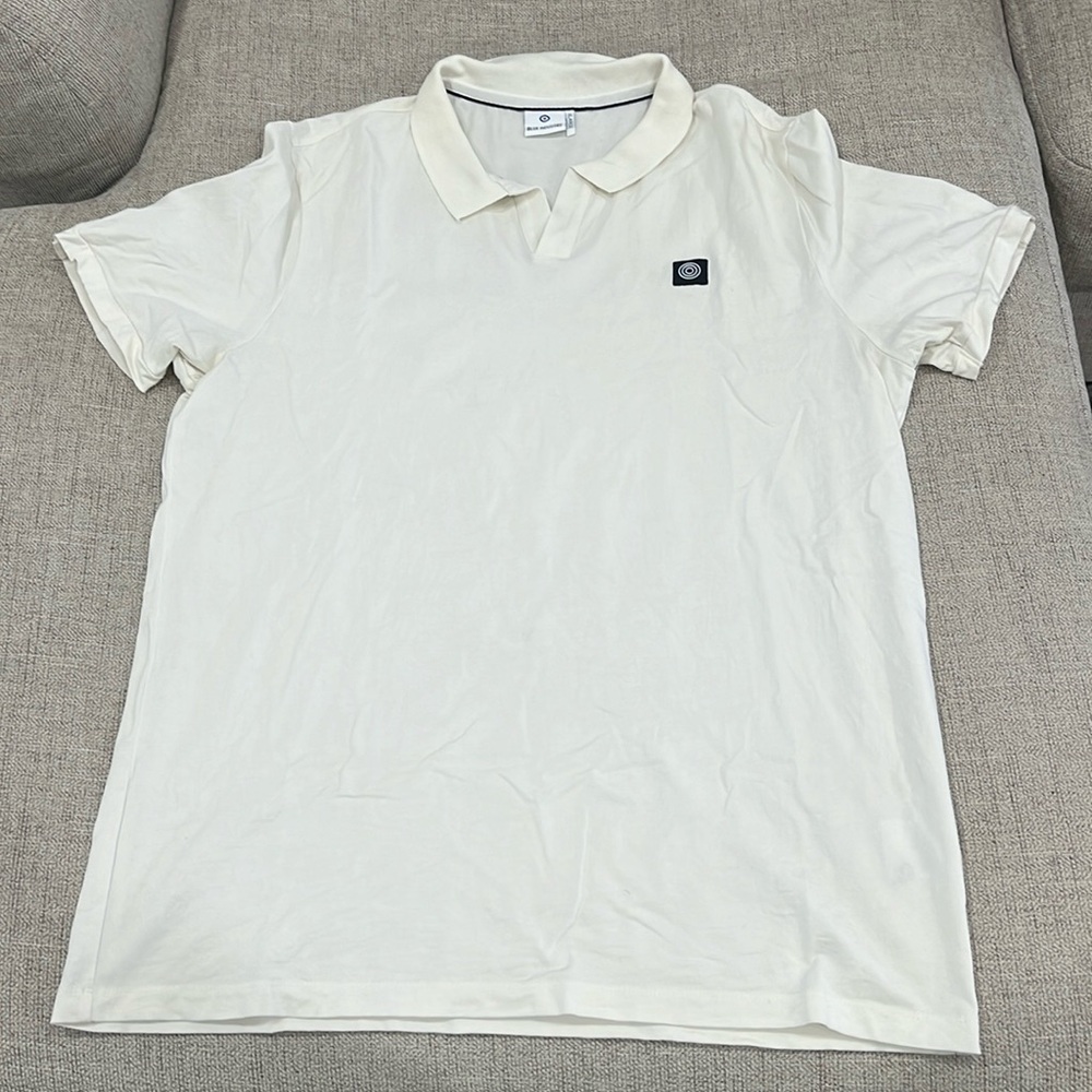 Men’s Cream/White Polo